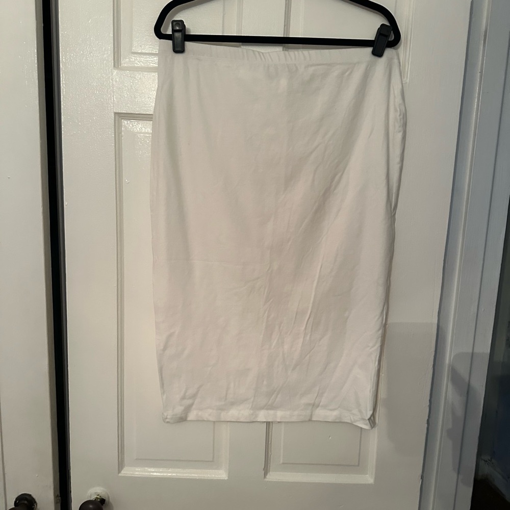 ASOS White Midi Skirt